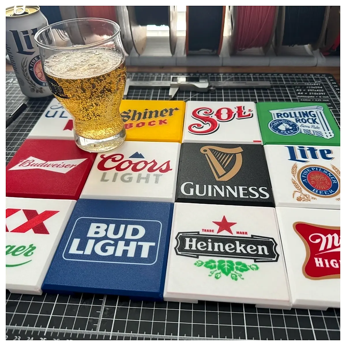 Stackable Beer Coasters Beer Coasters Drink Mats Beer Pads Promotional Gifts Party Supplies