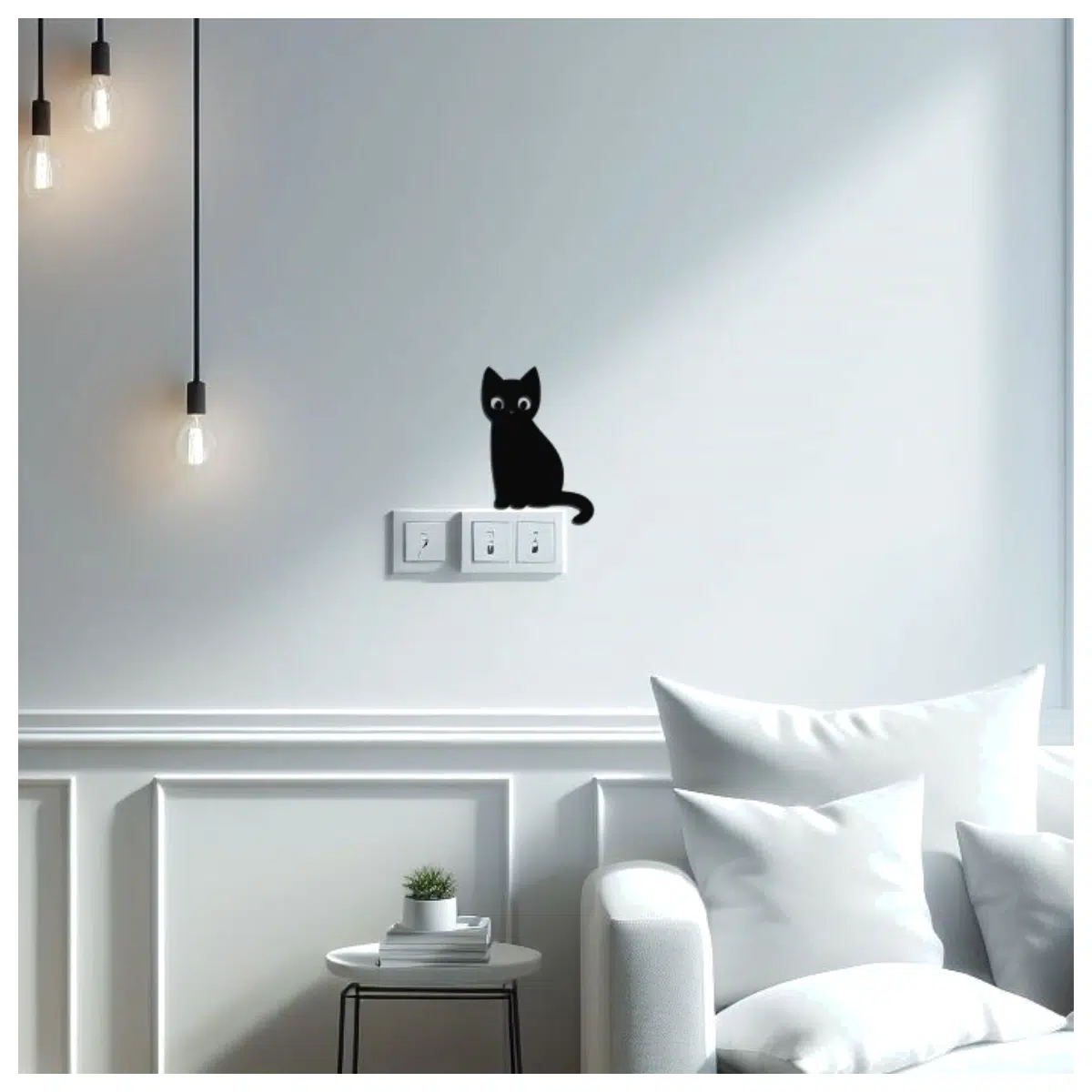 Cat Switch Decor Creative Accessories Interior Decoration Cat Switch Decorative Switch Home Decor Ornament