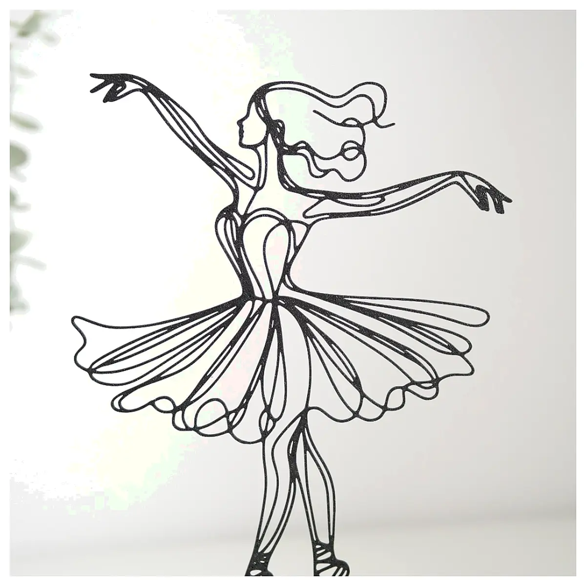 Ballet Dancer Silhouette Decor Wall Art Dance Art Room Decor Art Piece