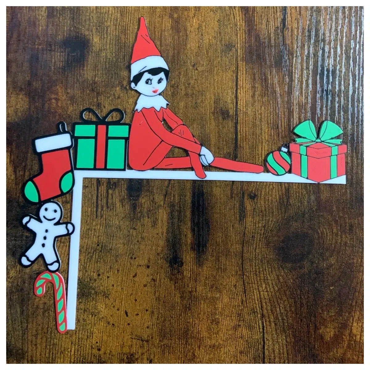 Elf on the Shelf Decoration Christmas Display Festive Figure Holiday Gift Creative Toy Shelf Decor
