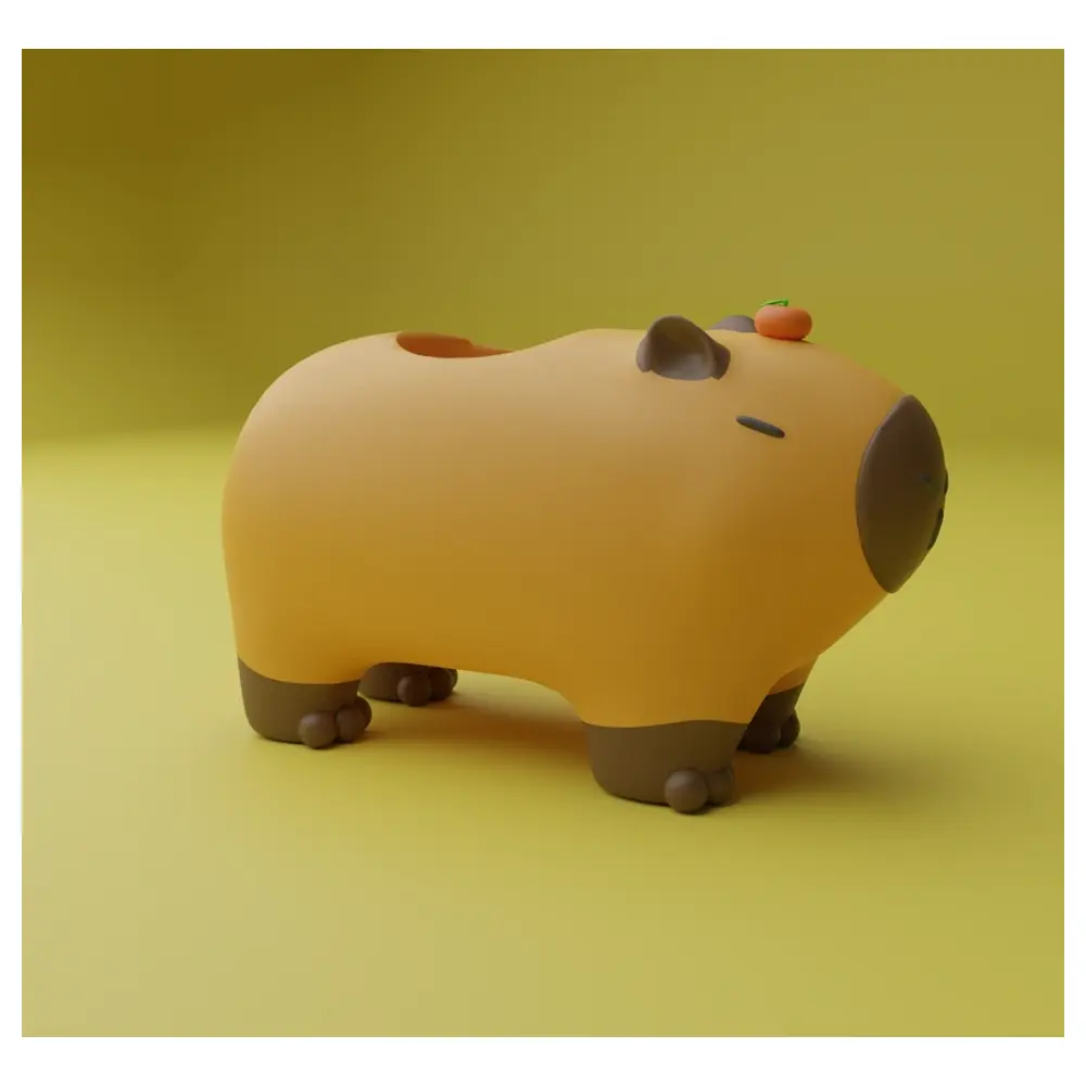 Capybara Pencil Holder Creative Storage Desk Organizer Multi Function Storage Box Snack Shelf Display