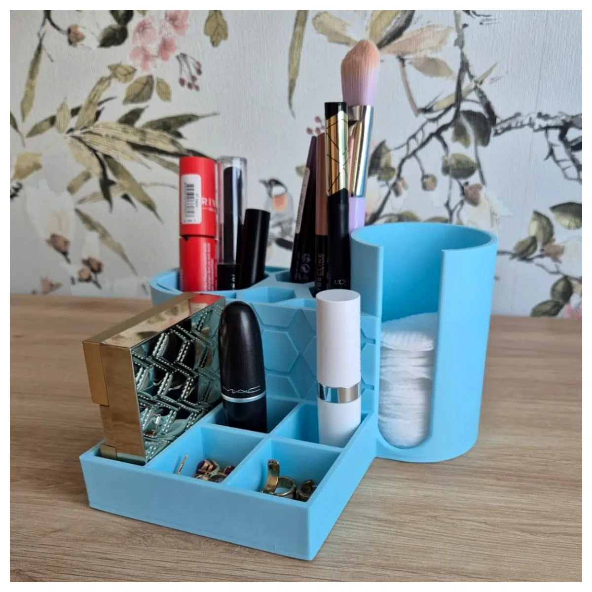 Makeup Organizer Desktop Storage Solution Organize Foundation Lipstick Eyeshadow Keep Cosmetics Fresh Efficient Beauty