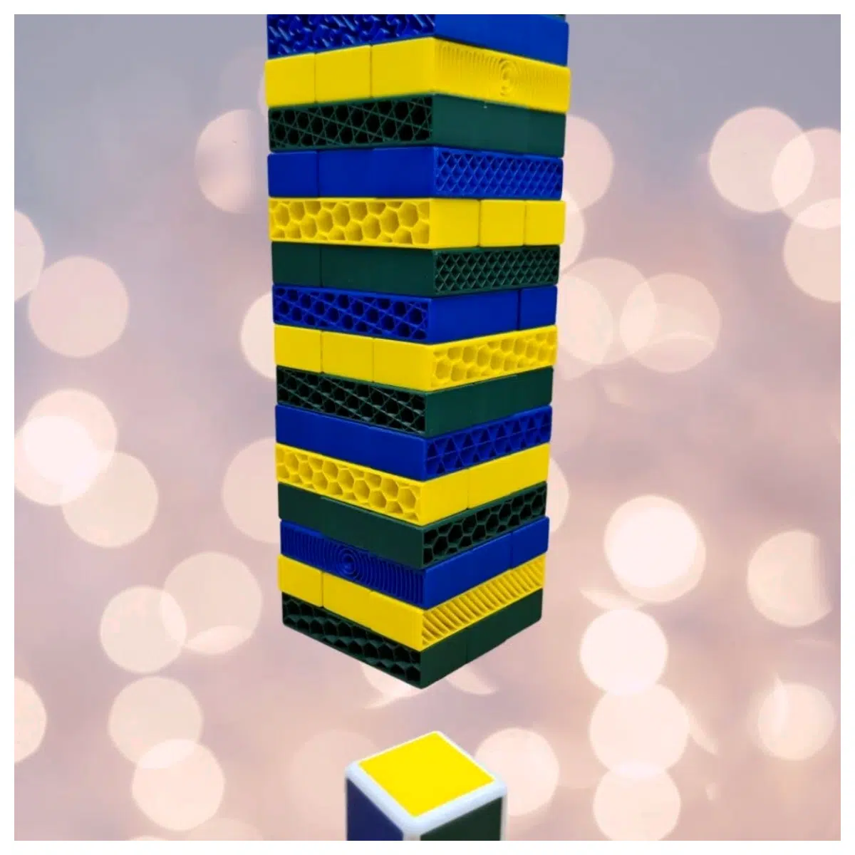 Dice Fill Crazy Tower Puzzle Toy Kids Fun Building Blocks Creative Construction Set Brain Teaser Game Great for Toddler Learning