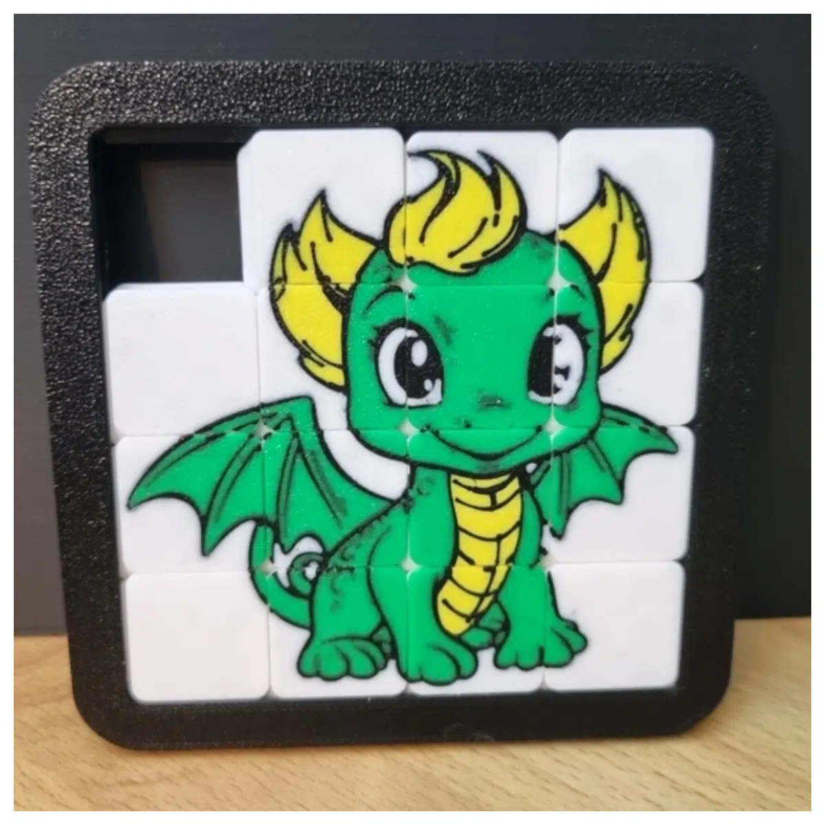 Sliding Puzzle Cute Dragon Toy Great for Kids Learning Brain Teaser Puzzle Game Fun Gift Challenge Solving