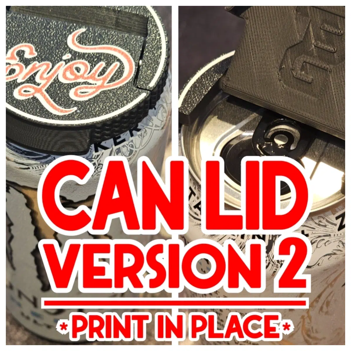 Can Lid Print Version ENJOY Version 2 Integrated Printing Can Covers Labels Printing Promotion Advertising