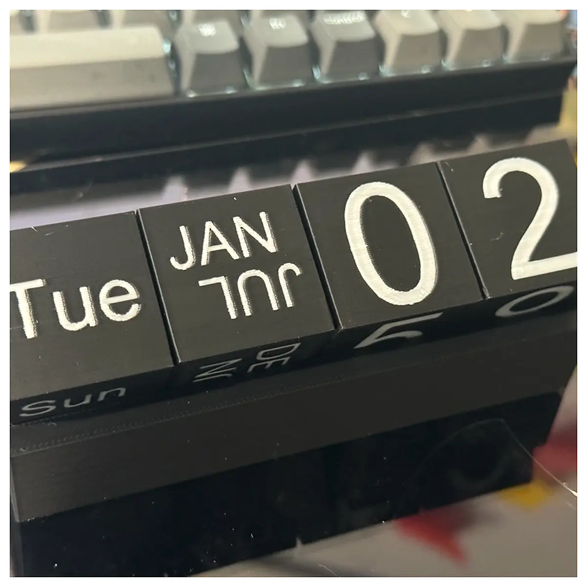 Calendar Blocks Desktop Decoration Wall Art Creative Gift Festive Decor Time