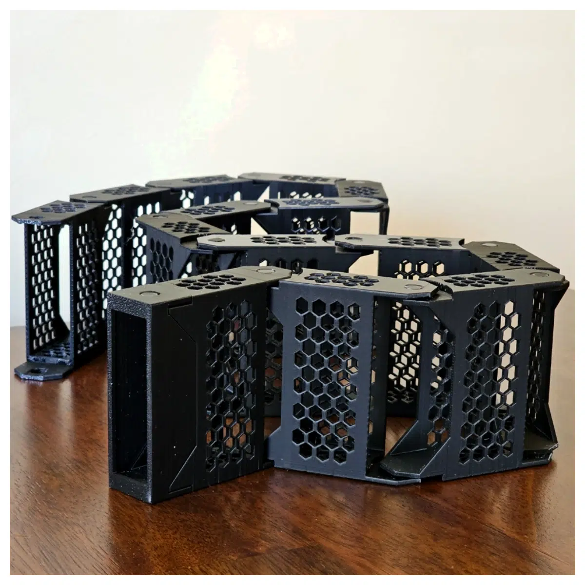 Hexagonal Desk Cable Support Chain Bracket Cable Holder Terminal End Cap Mounting Support Cable Management