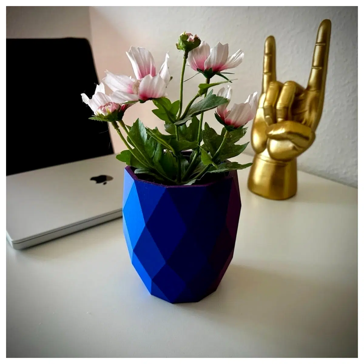 Low Poly Vase Decorative Vase Home Decor Indoor Decoration Modern Minimalist Creative Flower Pot Arrangement Decor
