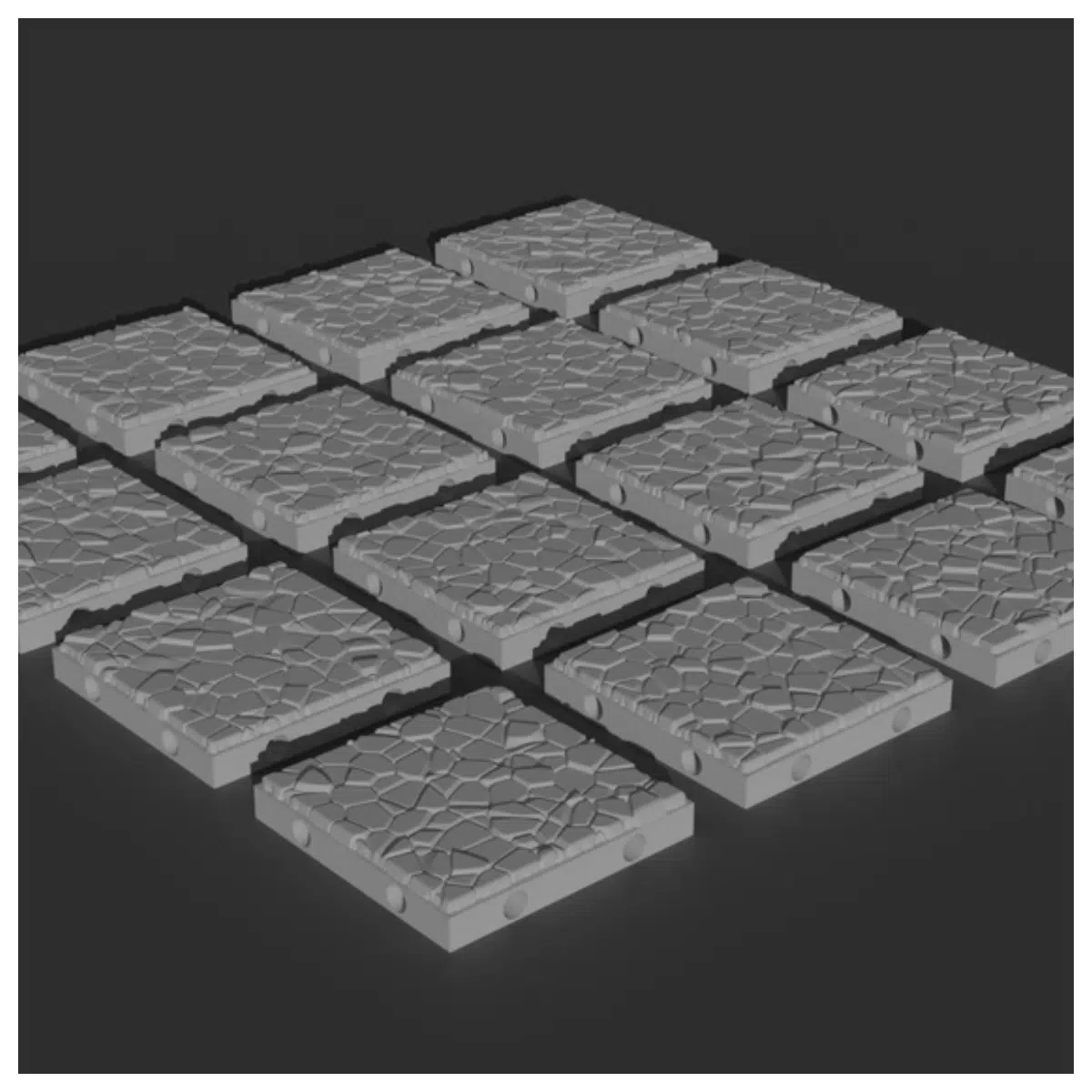Dungeon Tiles Game Decoration Abandoned Building Scene Props Role Playing Character Models Game Accessories Dark Style