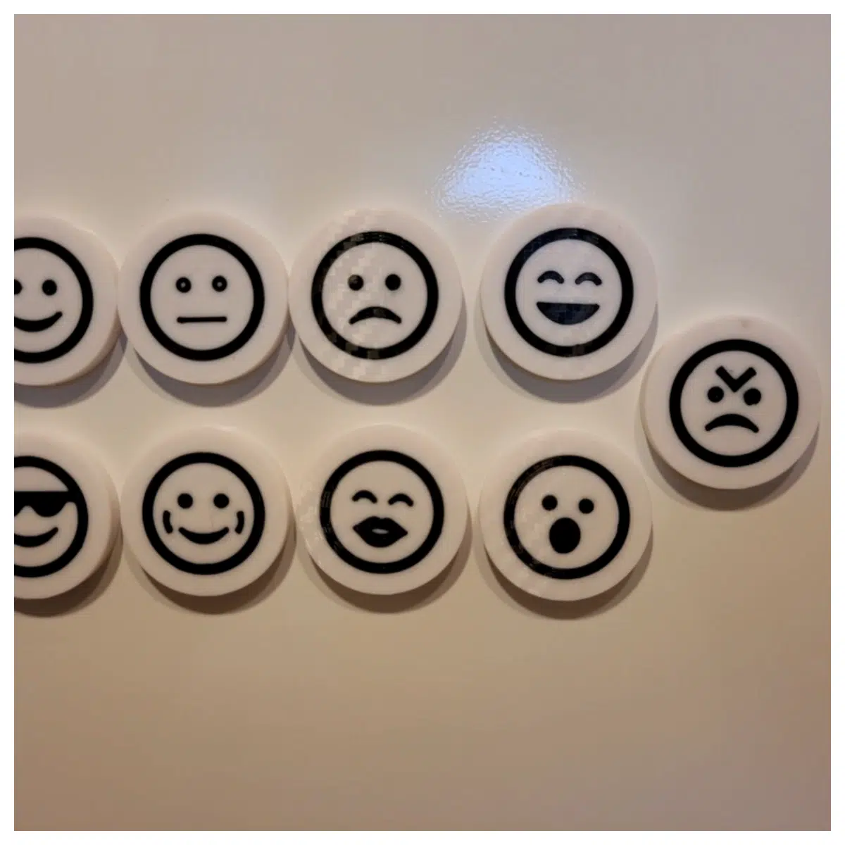 Cute Smiley Face Stickers for Fridge Decorative Wall Decals Cartoon Stickers Fridge Decor Stickers