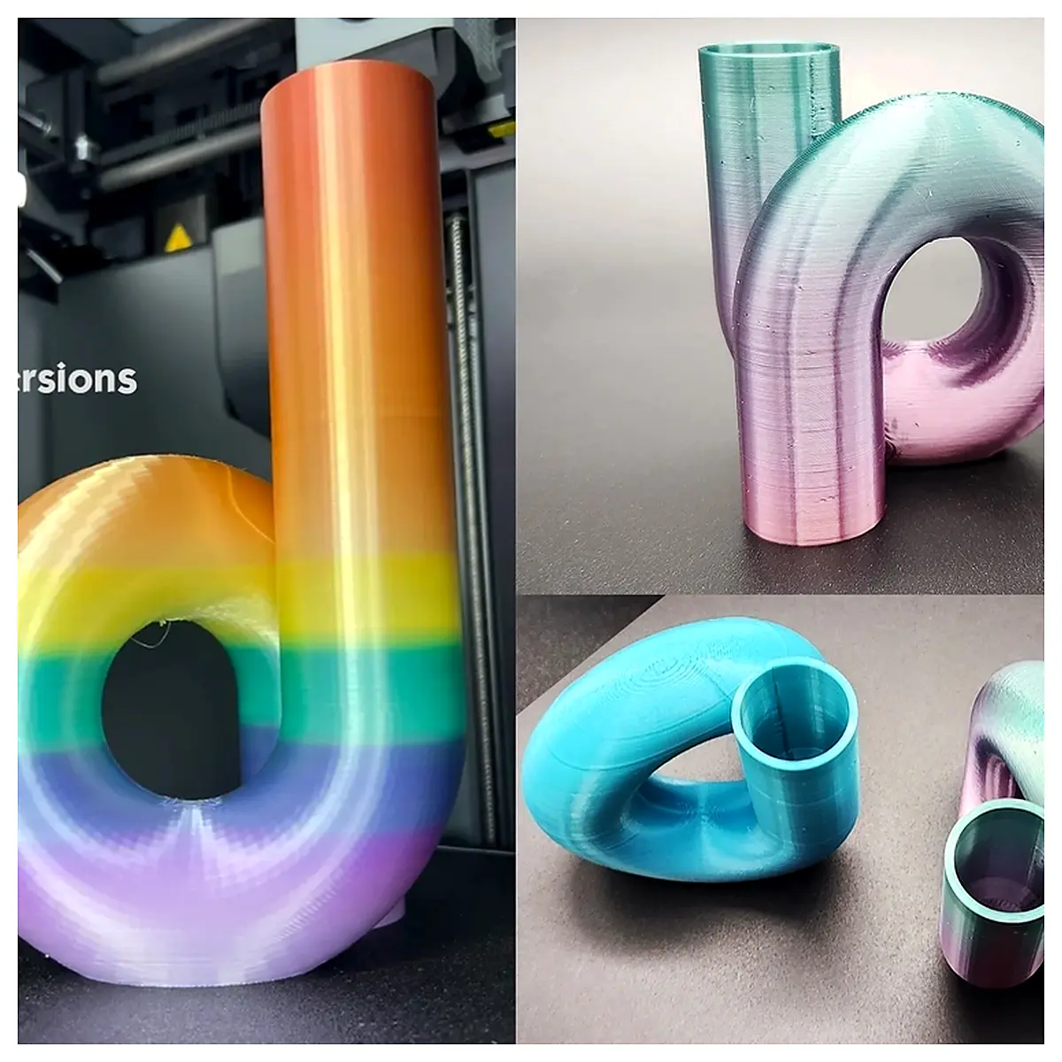 Ring Vase Ceramic Vase Decorative Vase Home Vase Pipe Vase Art Piece Arrangement Repair Parts