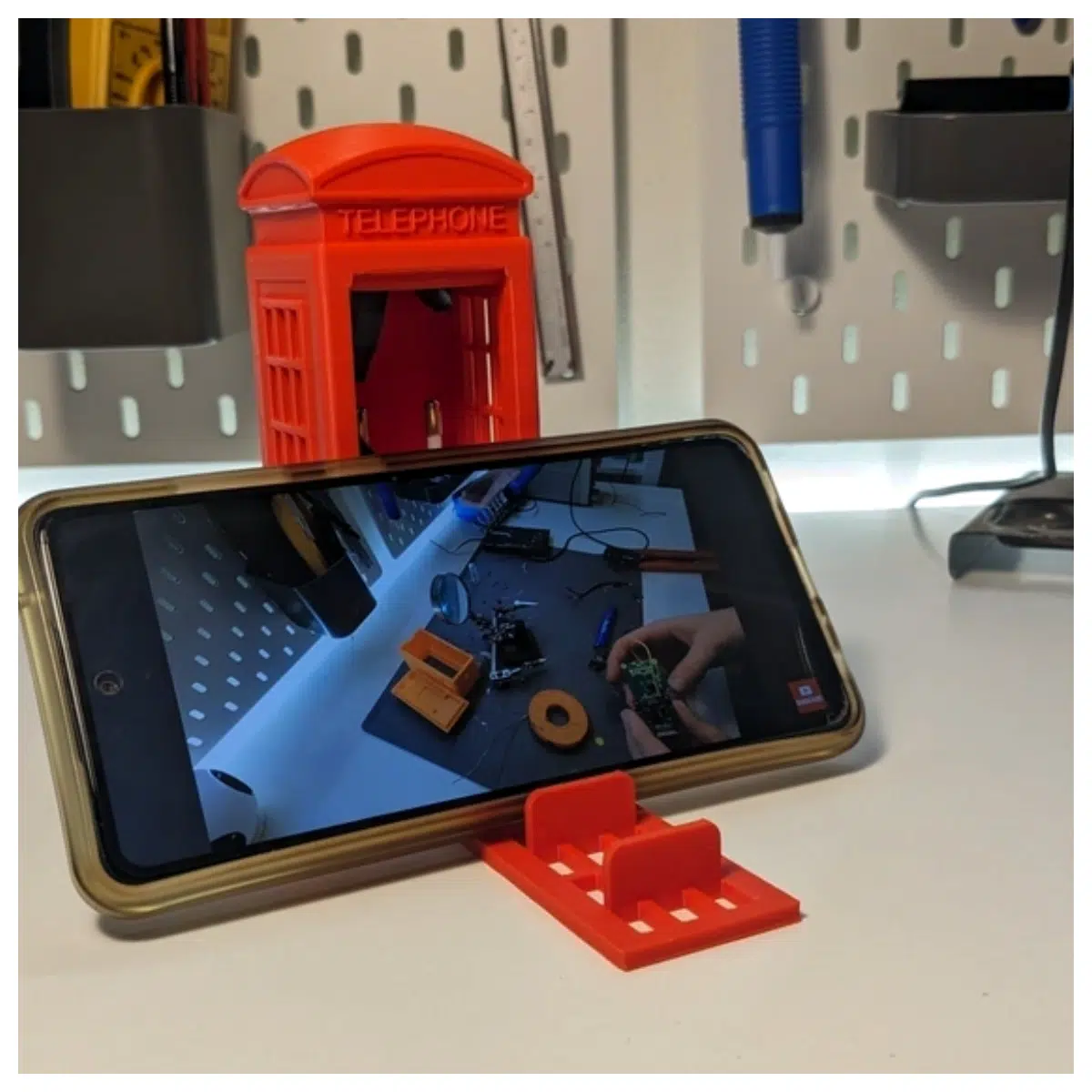 Phone Holder Tripod Mount for Telephone Booth Printing Model Support Phone Accessories Phone Stand Bracket