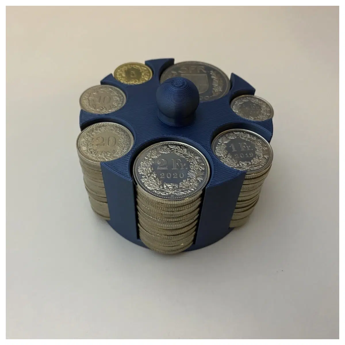 Swiss Franc Coin Box Collection Box Coin Holder Currency Storage Box Protection Case Swiss Coin Collection