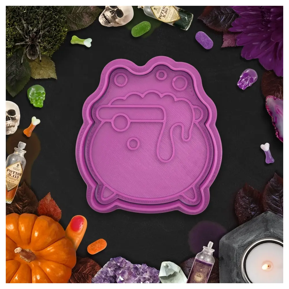 Halloween Water Bottle Cookie Cutter Stamp Gingerbread Decorating Tool Halloween Baking Supplies