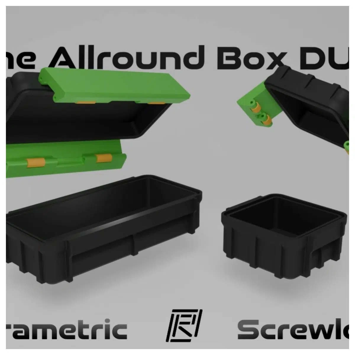 DUO Storage Box Screwless Design Organizer Box Desk Storage Multi Purpose Storage Container Storage Box Organizer Box