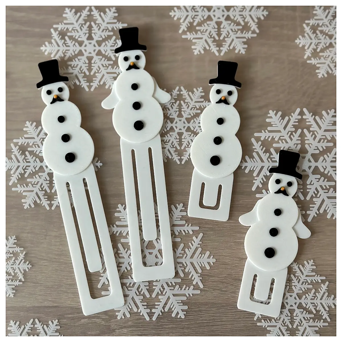 Christmas Snowman Bookmark Folder Holiday Decoration Christmas Gift Office Supplies Universal Accessory