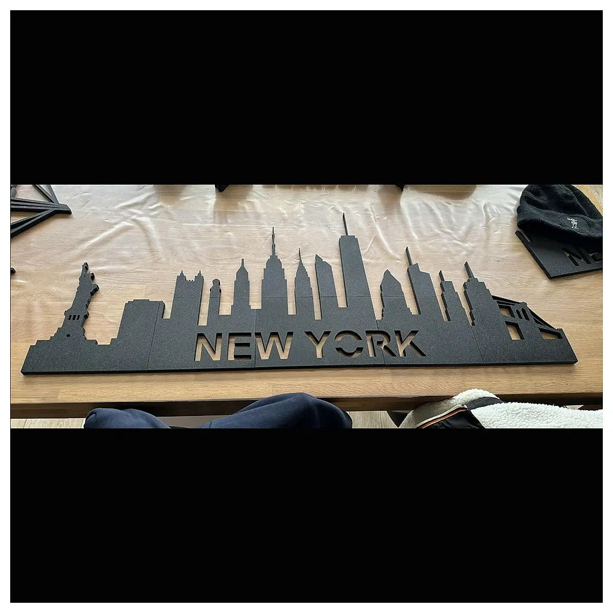 New York City Skyline Model 1 Meter Long Architectural Model Cityscape Decoration Toy