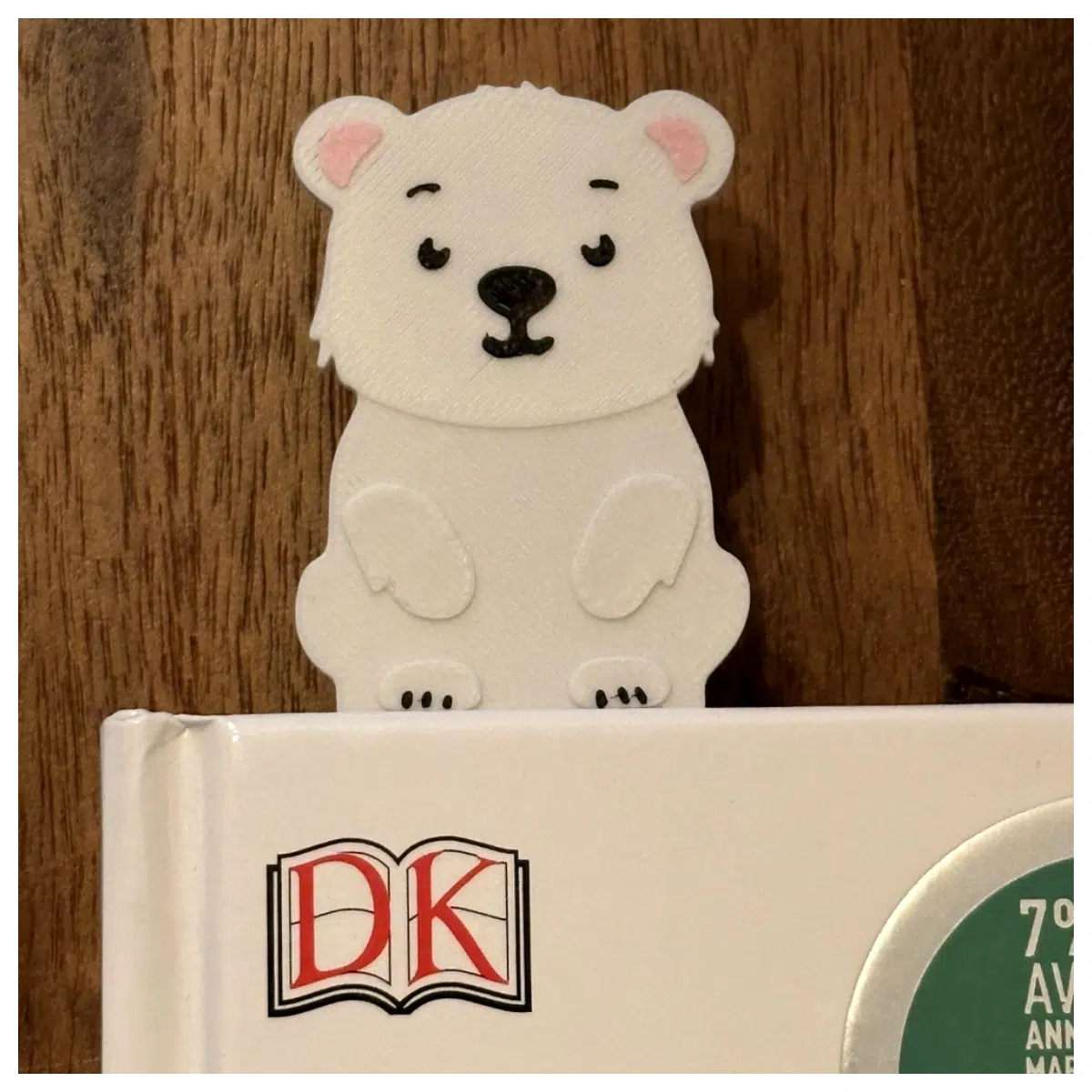 Polar Bear Bookmark Creative Book Decoration Kids Birthday Gift Cartoon Bookmark Reading Accessory Book Marker