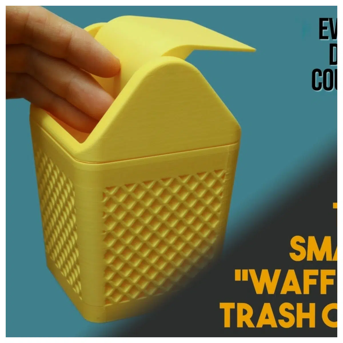 Lidded Small Waffle Trash Can Kitchen Bathroom Waste Bin Organizer Lid Home Decor Recycling