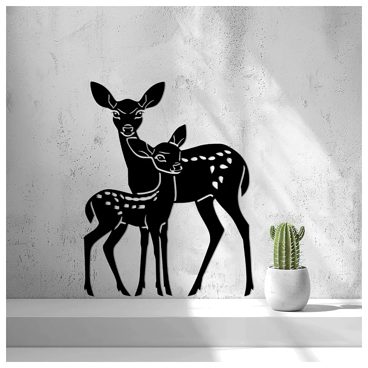 Deer Wall Stickers 2D Decals Wall Decor Indoor Decorations Creative Deer Theme Stickers Animal Wall Art