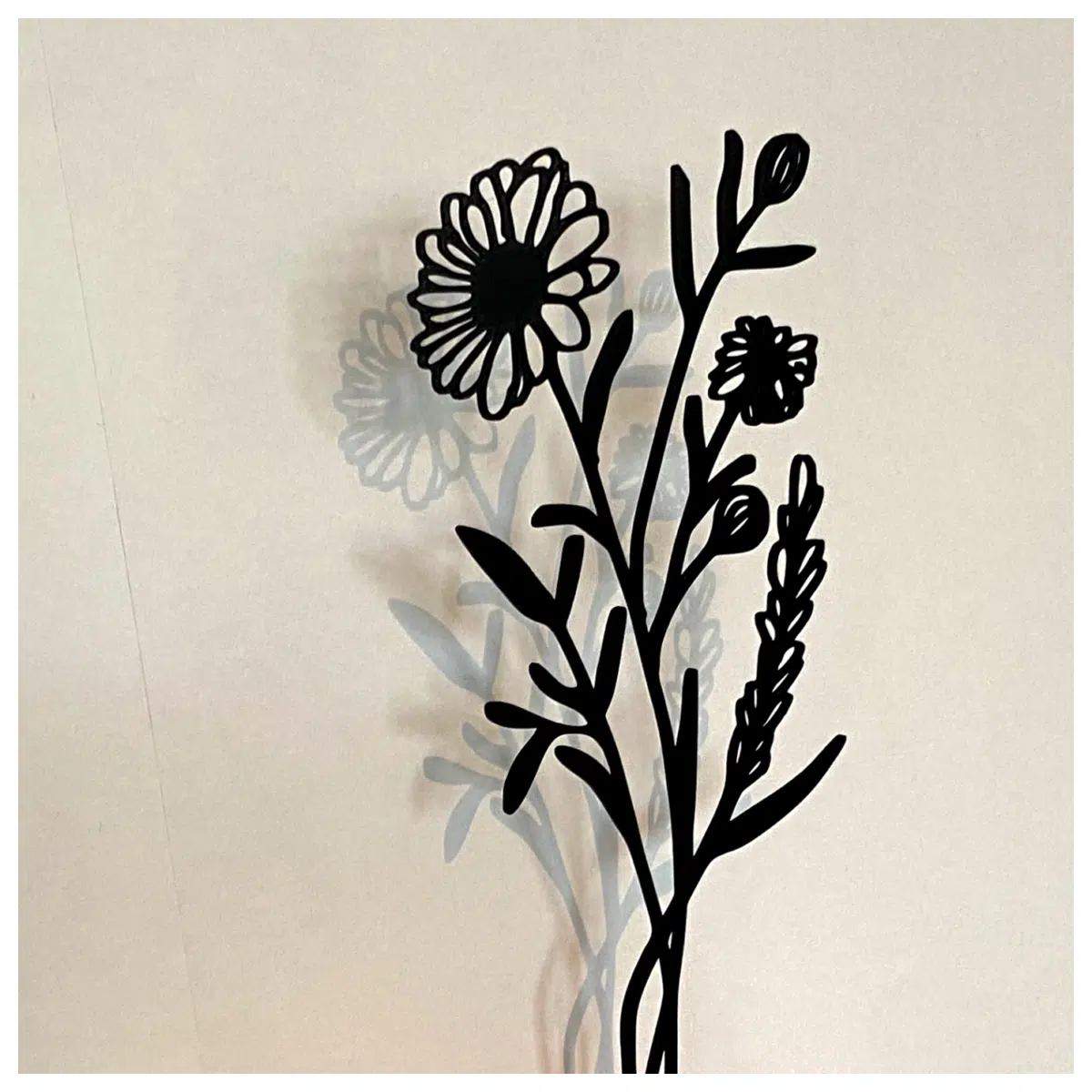 Lavender Decorative Strip Art Wall Decals Wallpaper Floral Design Romantic Atmosphere Plant Decor