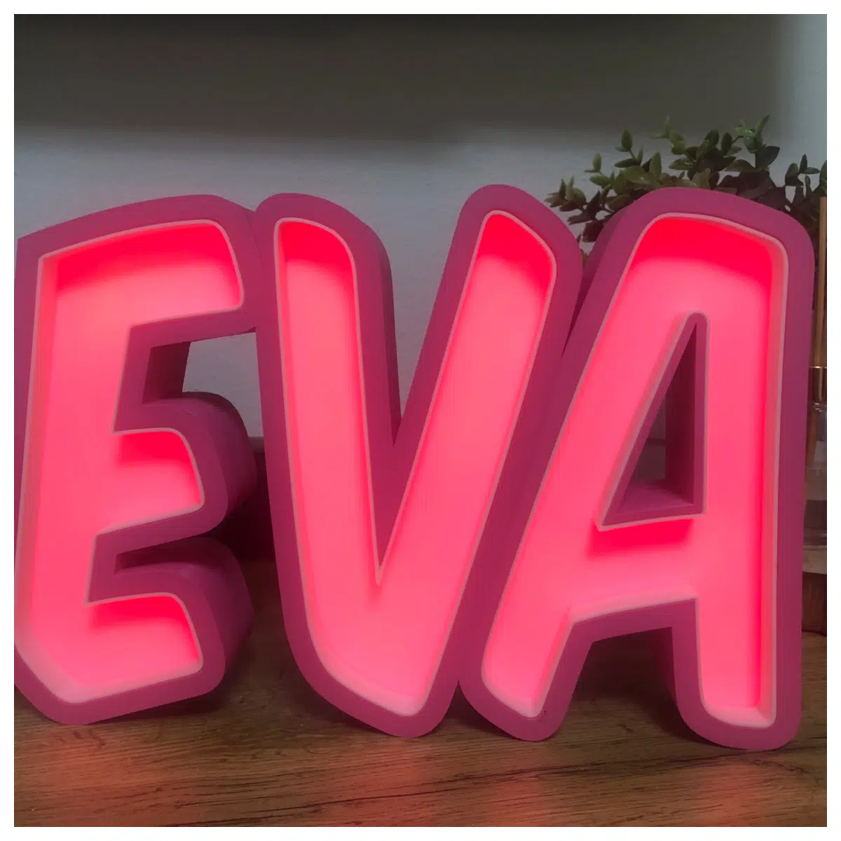 Name Sign Box Eva Letters Decoration Display Signage Window Showcase Advertising Effect Creative