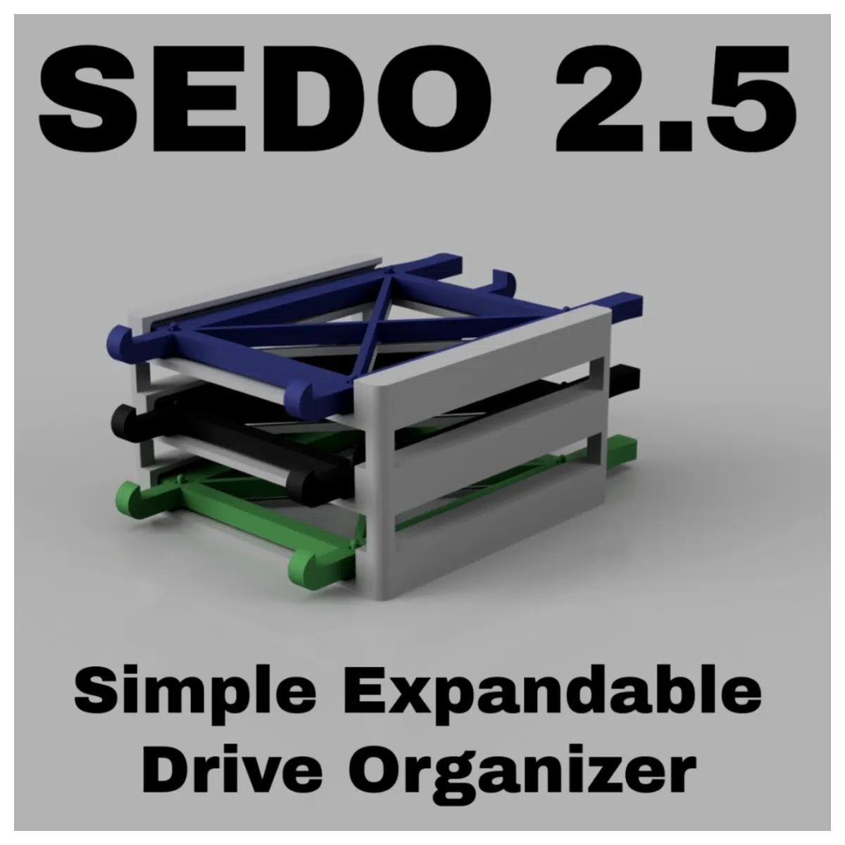 25L Expandable Drive Organizer Box Desk Storage Office Supply Container Portable Storage File Organizer