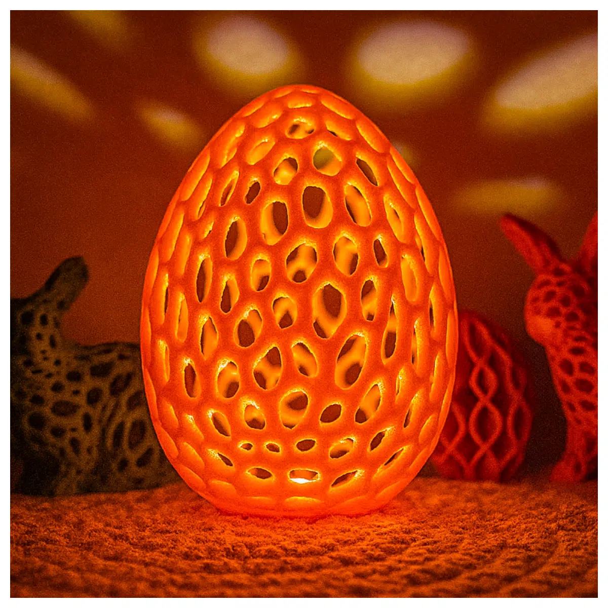 Easter Egg Voronoi Decoration Easter Gift Creative Toy Ornament Design