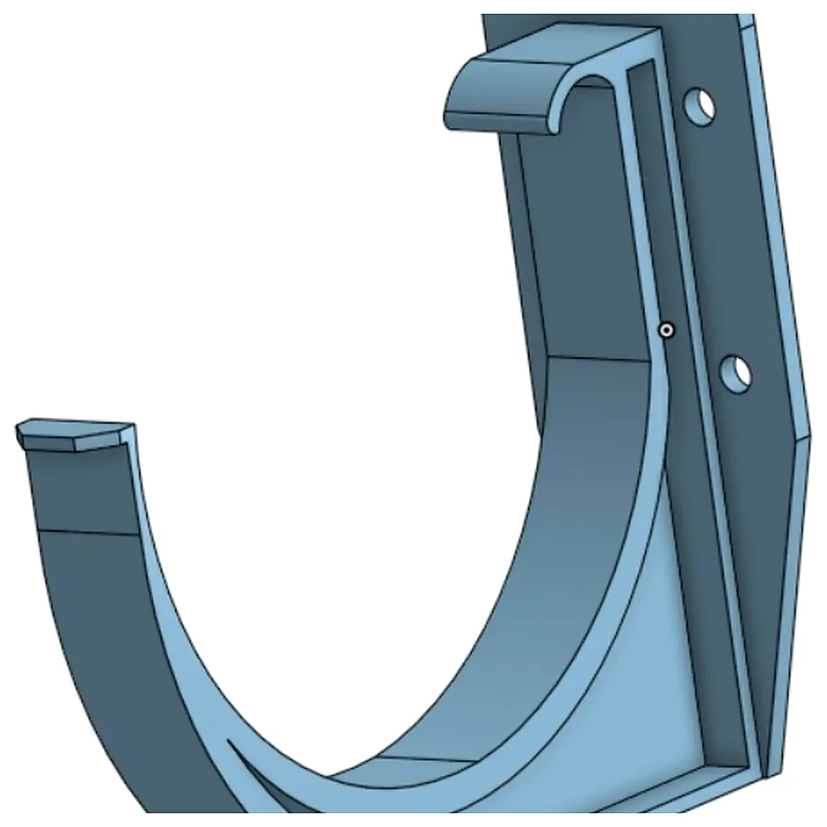 Rain Gutters Clips Universal Wall Mounting Support Bracket Repair Replacement Leak Fix