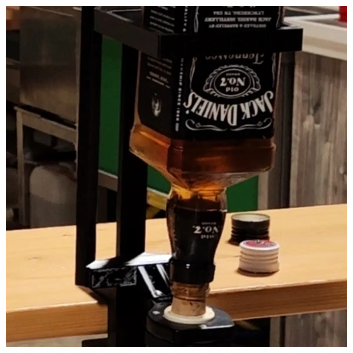 Whiskey Dispenser Jack Daniels Cocktail Shaker Set Bar Accessories Ice Bucket Stirrers Pouring Spout Drinkware