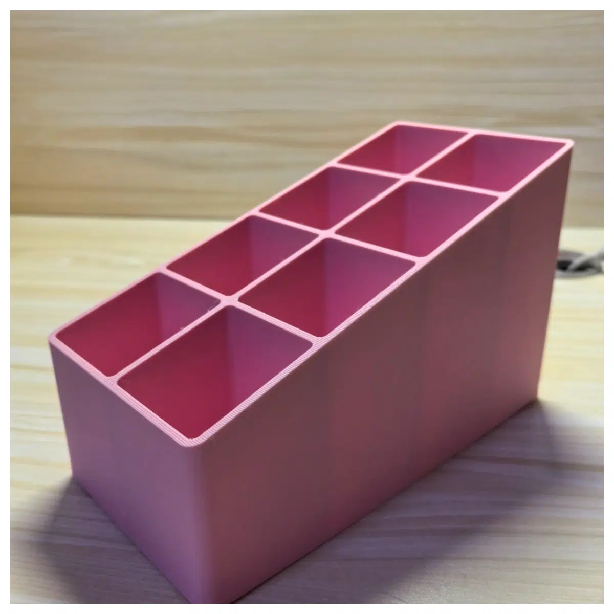 8 Grid Pen Holder Desk Organizer Stationery Storage Box Multi Compartment Pencil Case Holder 8 Slots Creative Organizer