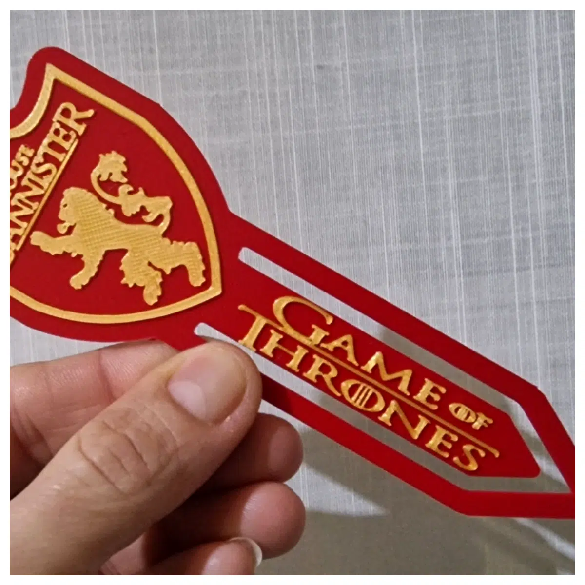 Lannister Family Bookmarks Game of War Commemorative Political Strategy Collectibles House Lannister Bookmarks War Bookmarks History B