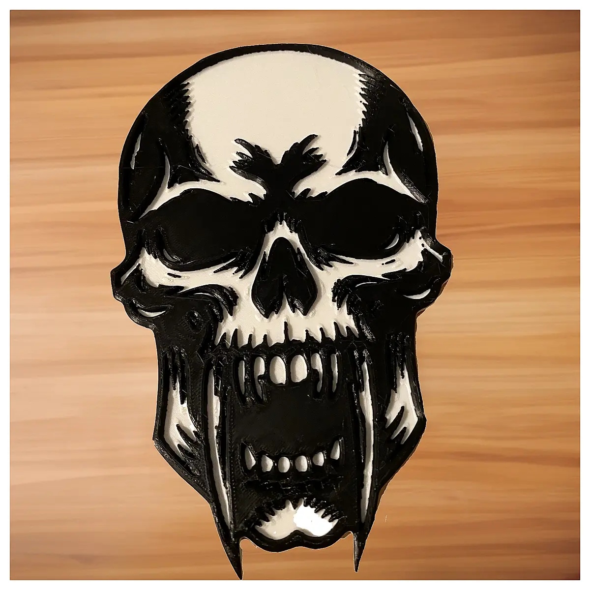 Vampire Skull Model Realistic Skeleton Horror Decor Prop Haunted House Roleplay