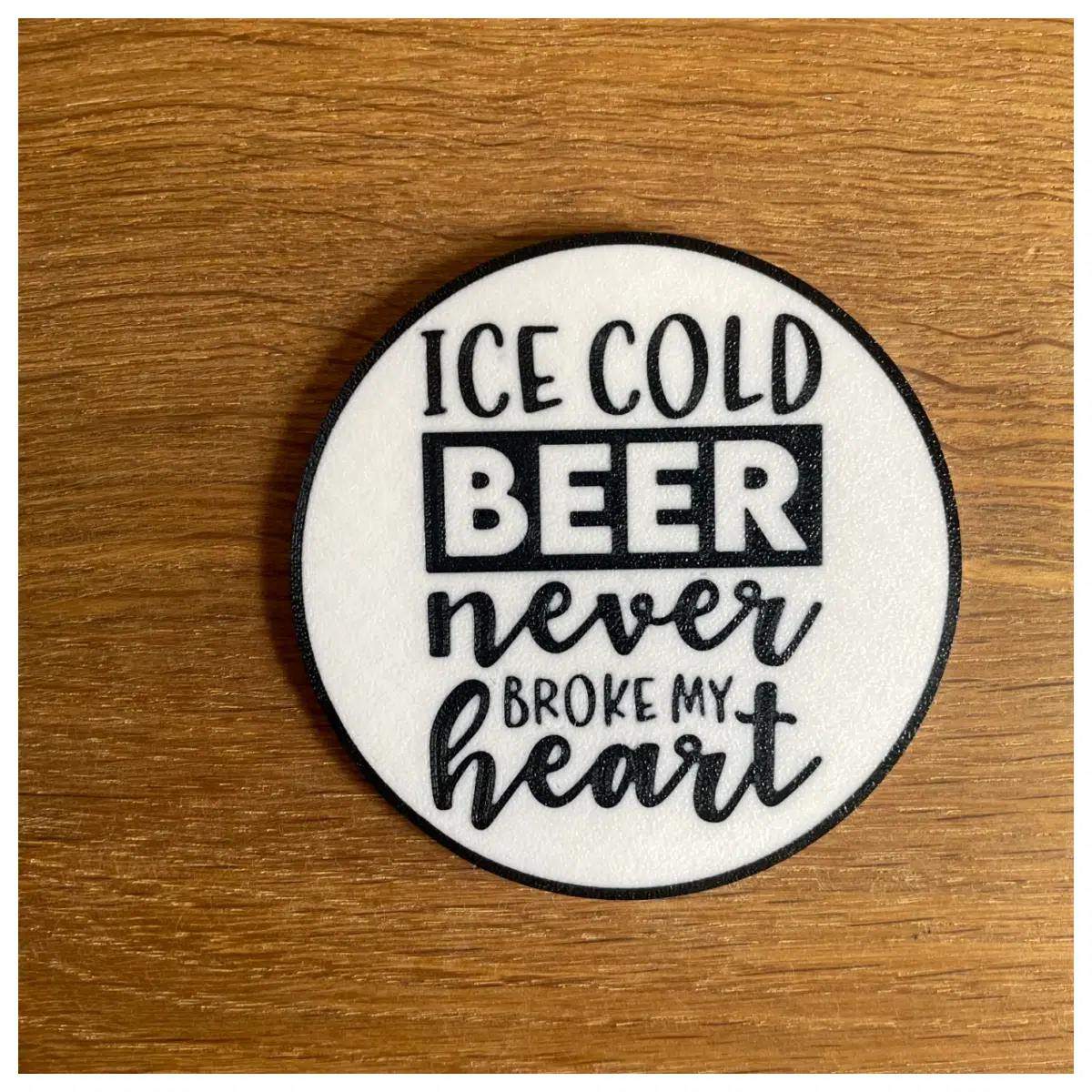 Beer Coasters Novel Design Drink Mats Bar Kitchen Decor Beer Lover Essential