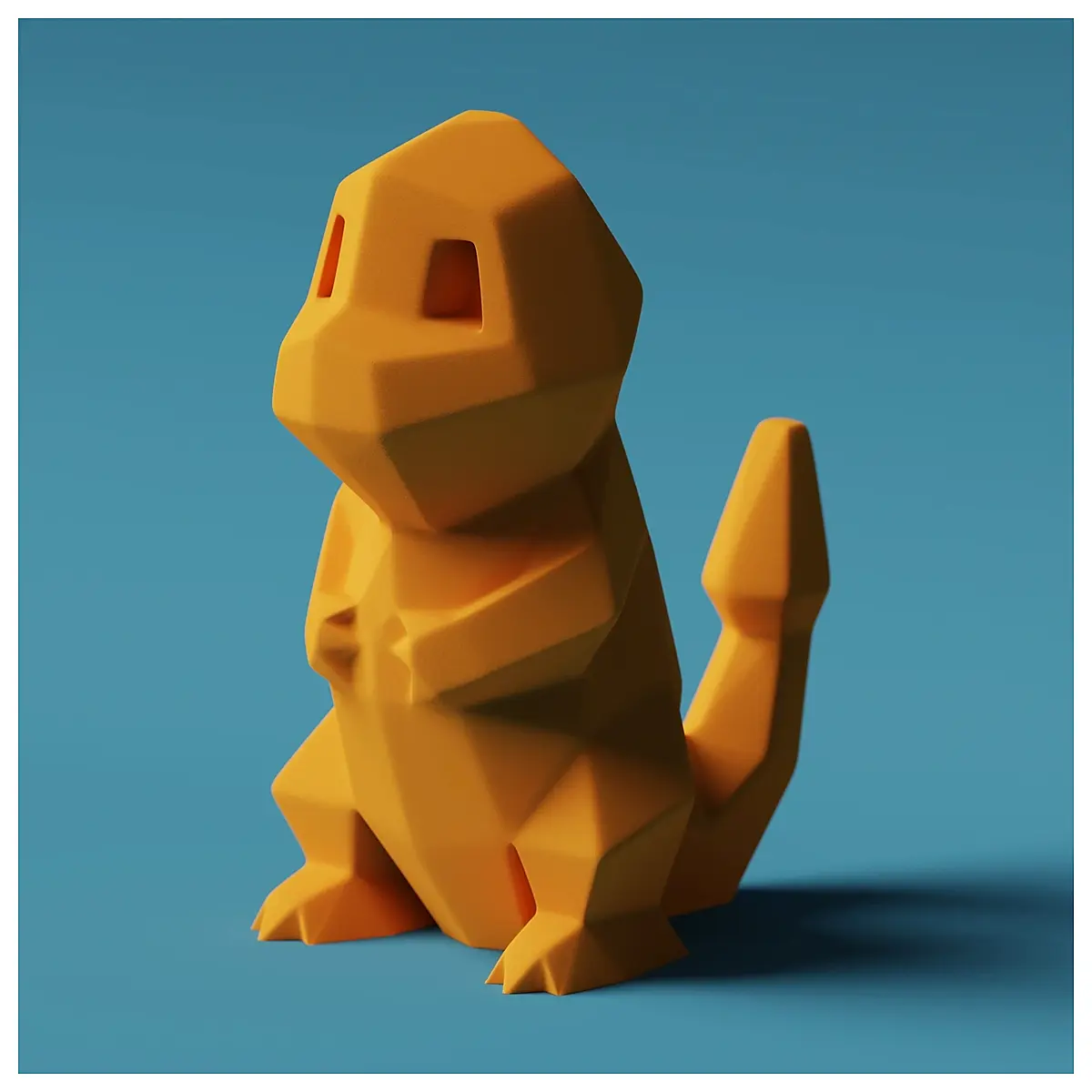 Low Poly Small Dragon Remastered 3D Model Download Game Rendering s s Optimization