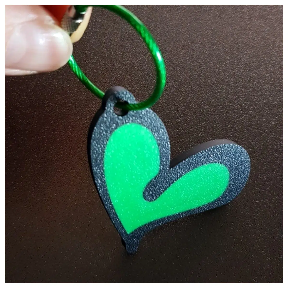 Shaped Keychain Pendant Closure Romantic Gift Love Memorial Keyring Accessory Decoration