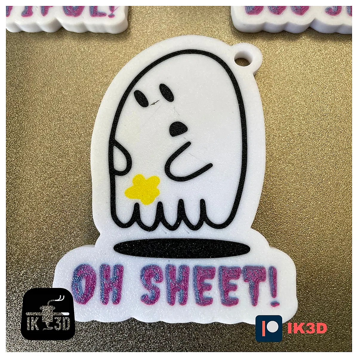 Cute Ghost Keychain Decor Hanging Charm Festival Gift Craft Supplies Creative Accessory