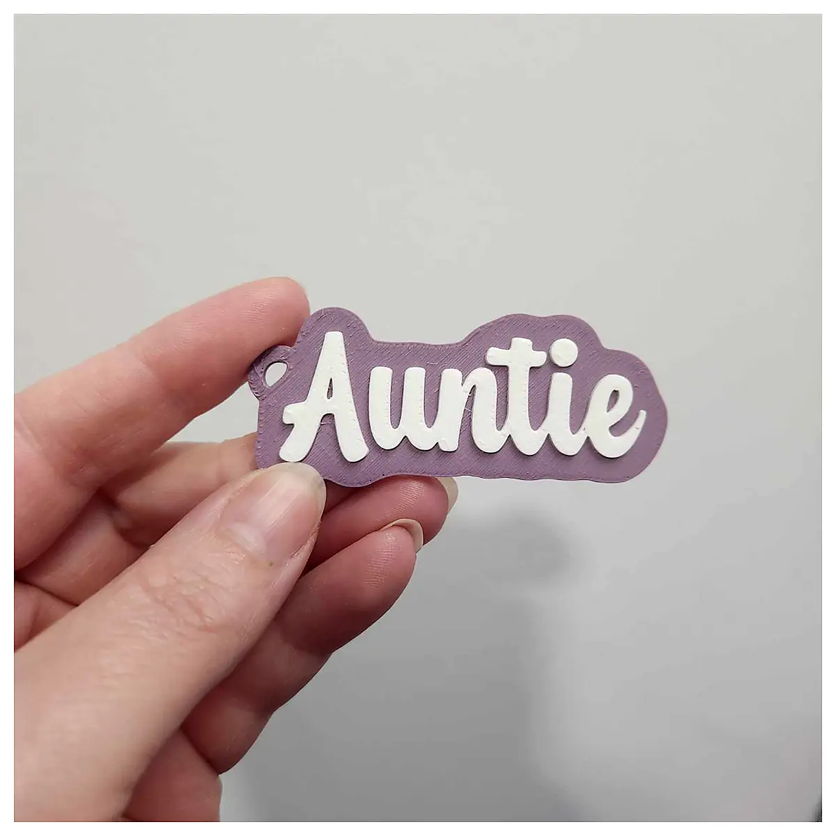 Auntie Keychain Keychains Auntie Memorial Keepsake Decoration Creative Charms