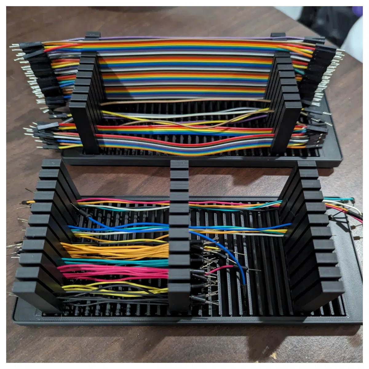Gridfinity Flexible Cable Organizer Adjustable Cable Management System Desk Storage Electronics Organizer Space Saving Organization Tools