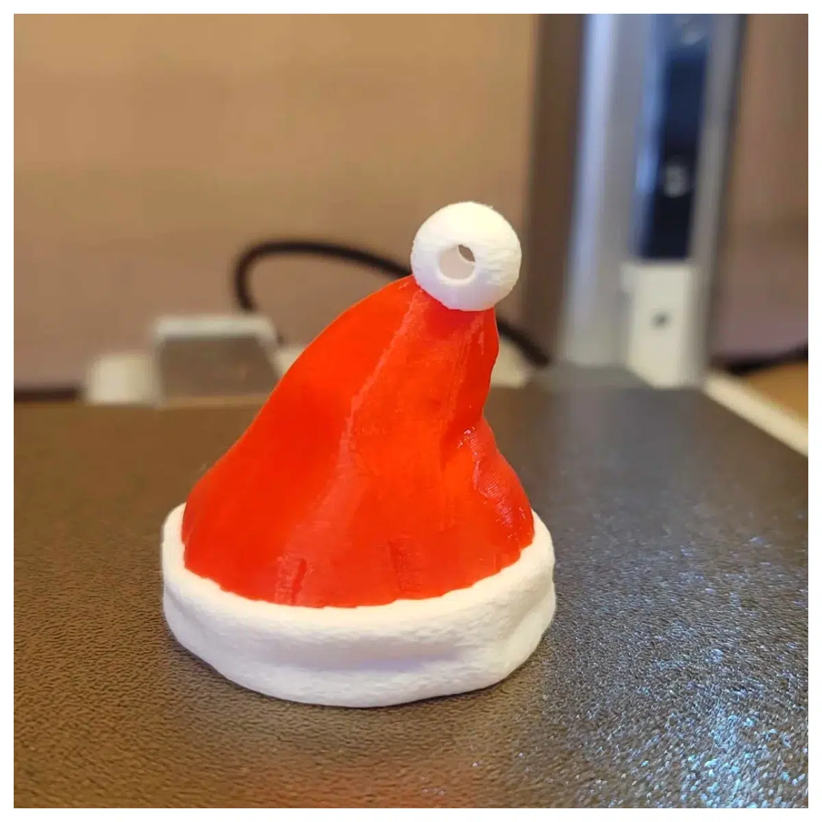 Christmas Hat Keychain Festive Ornament Holiday Gift Small Decoration Christmas Theme Accessory