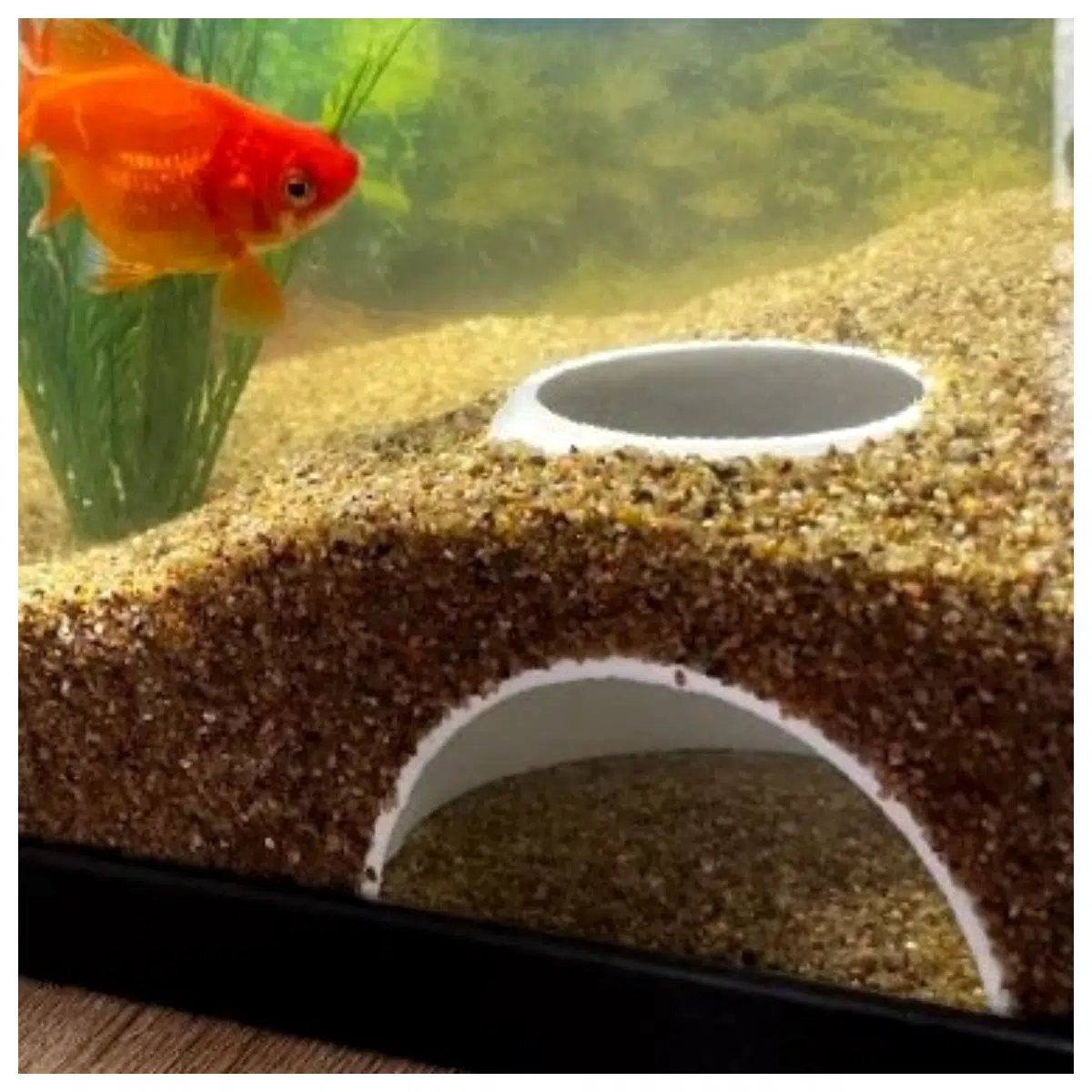 Aquarium Hidden Cave Decoration Fish Tank Bottom Floor Substrate Acrylic Landscape Accessory Fish Cave Bottom Habitat