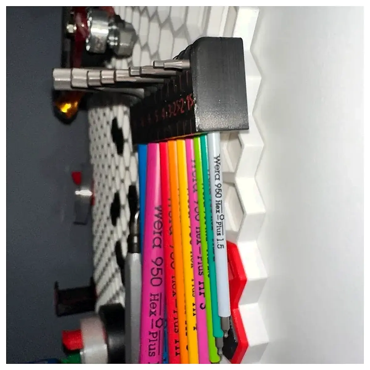 Hex Key Accessories Beehive Storage Wall Attachments Screws Fasteners Repair Wera
