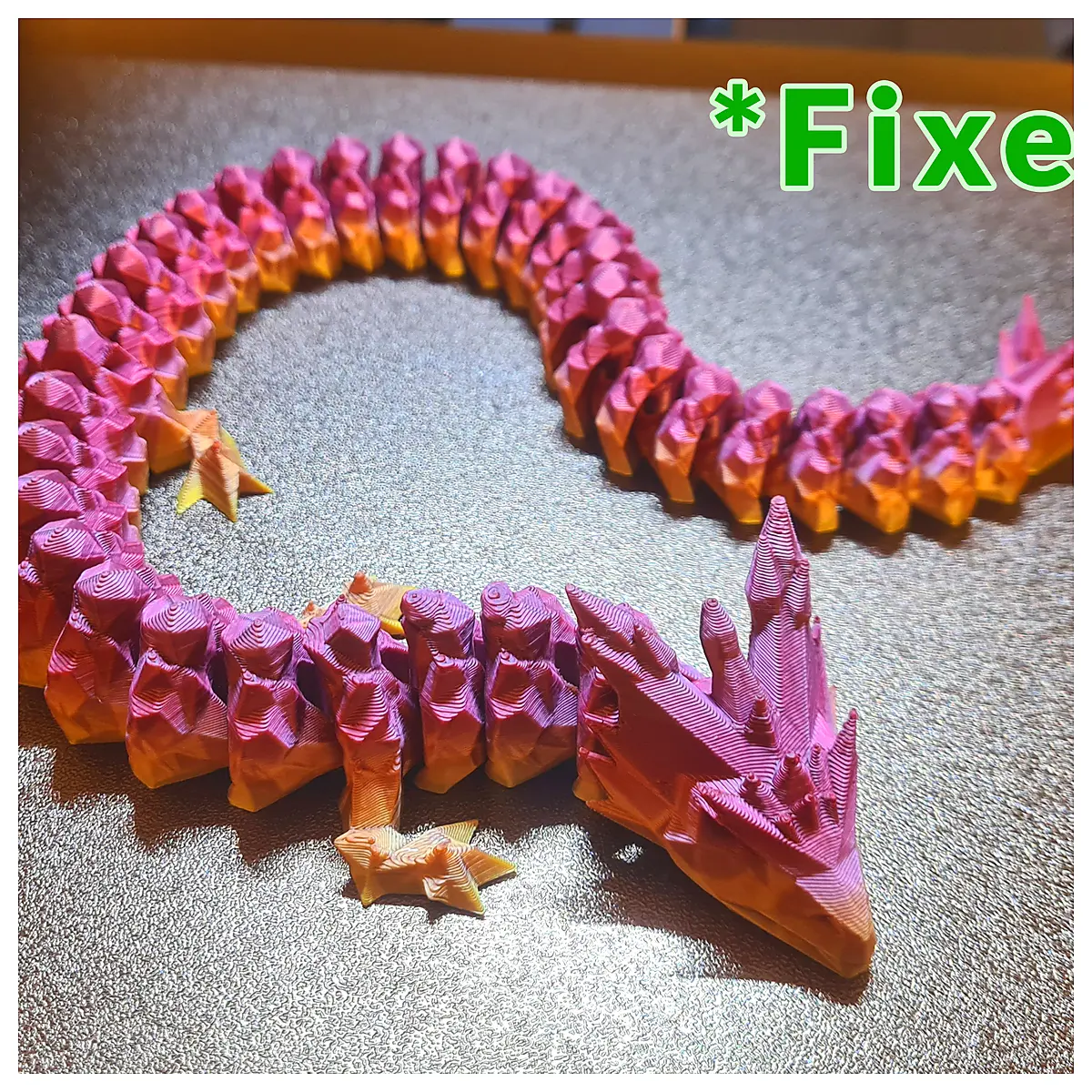 Moving Crystal Dragon v2 Fixed Mechanical Toy Premium Model Dragon Toys Collection Display Figure