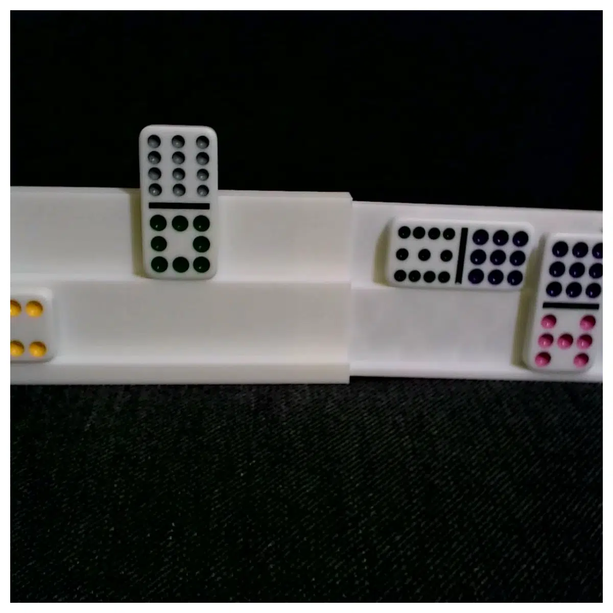 Domino Tile Stand Display Rack Game Props Toy Accessories Easy Assembly Collection Showcase