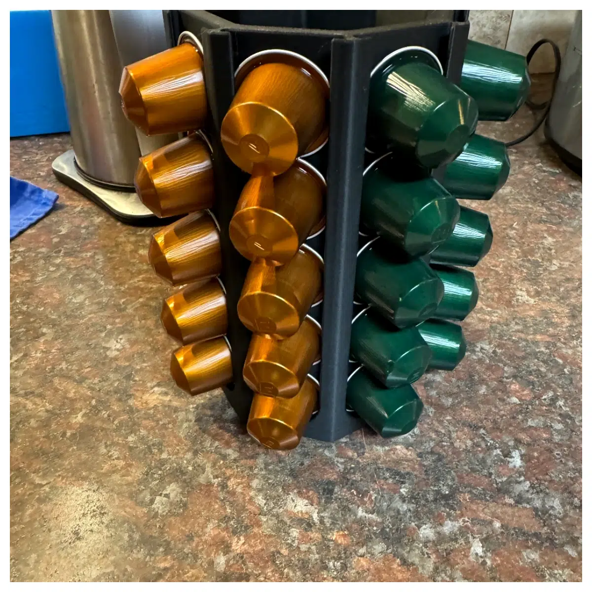 Octagonal Capsule Organizer Nesspresso Capsules Storage Solution Smart Organization Multi Function