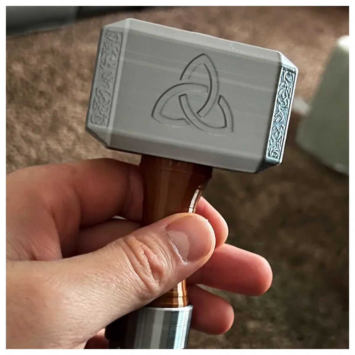 Baby Thor Hammer Toy Early Development Training Infant Puzzle Play Grasping Toy Newborn Gift Safe