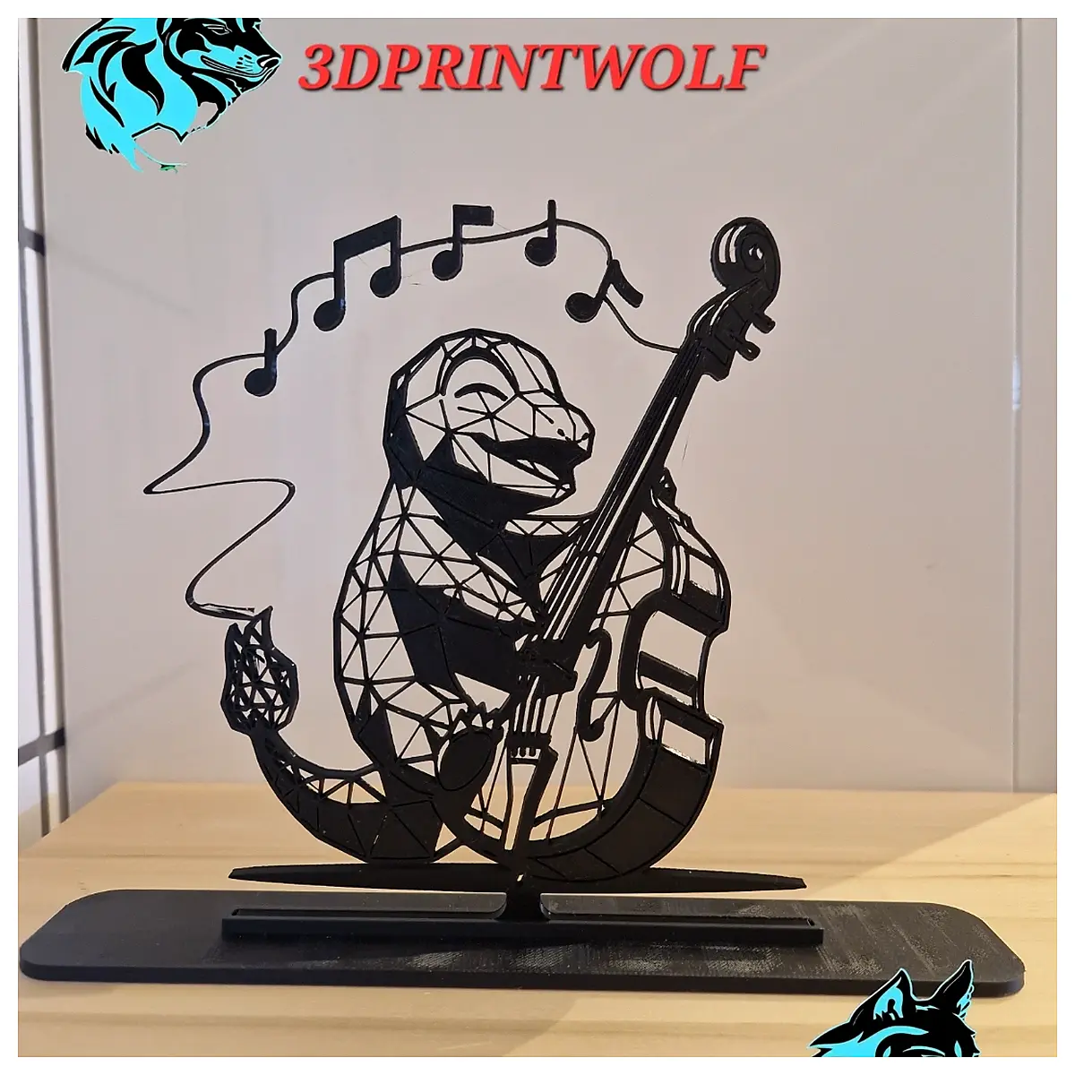 Geometric Lowpoly Lil Gecko V5 Double Bass Guitar Performance Tone Modeling Effects Music