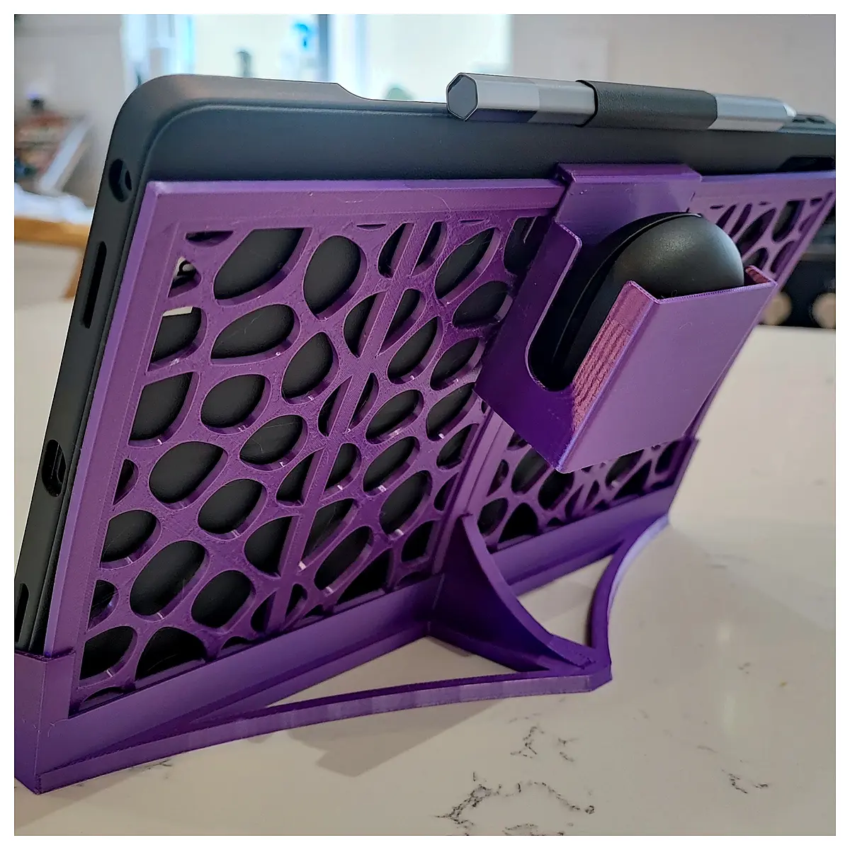 Tablet Stand Phone Stand Voronoi Insert Wireless Earbud Holder Mobile Stand Stable Support
