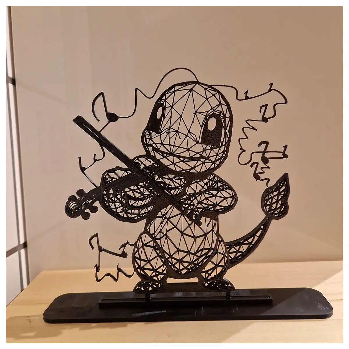 Geometric Lowpoly Lil Draco Violin Music V1 Sheet Music Virtual Instrument Performance