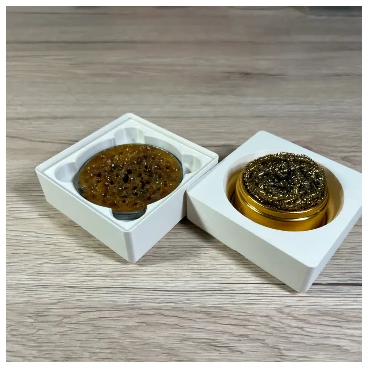 Gridfinity Bin for Solder Flux Tip Cleaner Solder Flux Brush Electronics Repair Tool Accessory